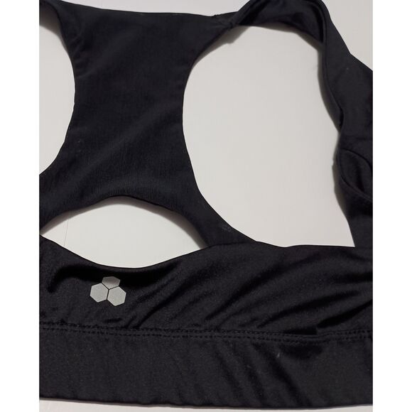TEK GEAR, Workout Gear, Black Bra with front Zipper, Woman Size M - Picture 3 of 4